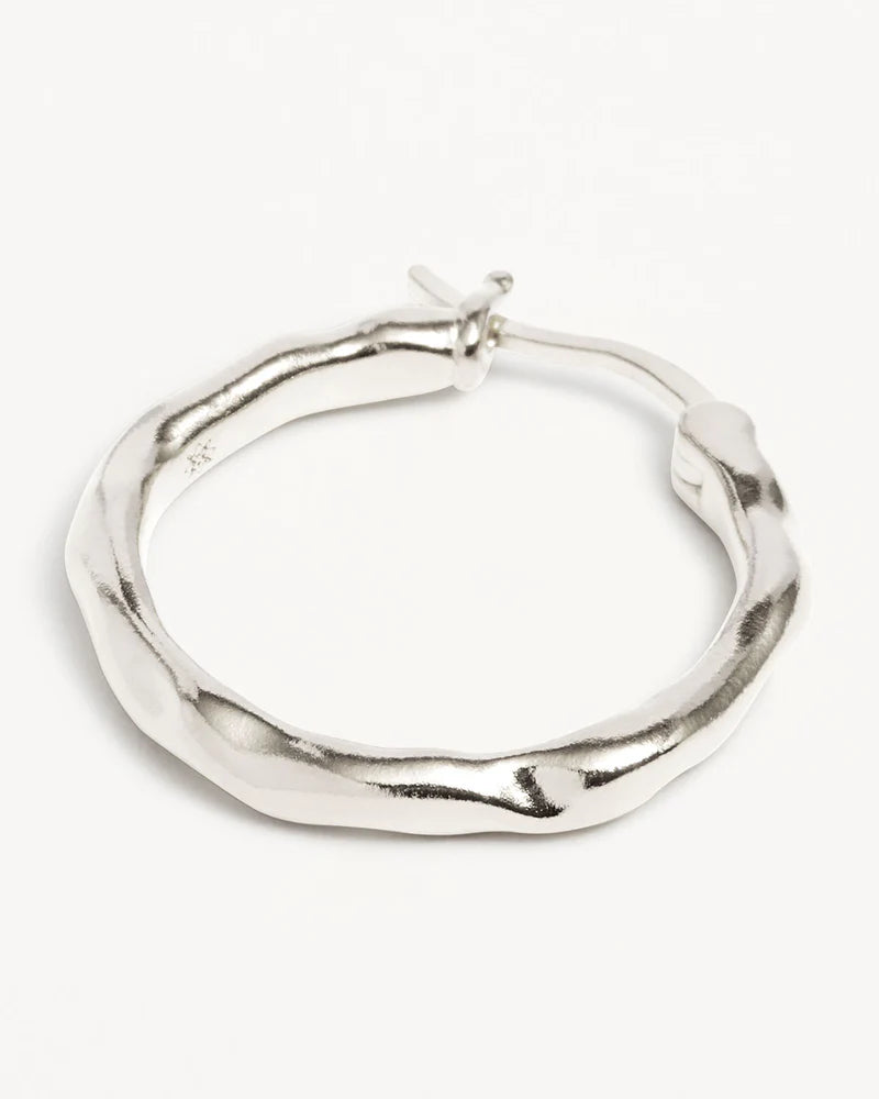 By Charlotte Lover Hoops  -Sterling Silver