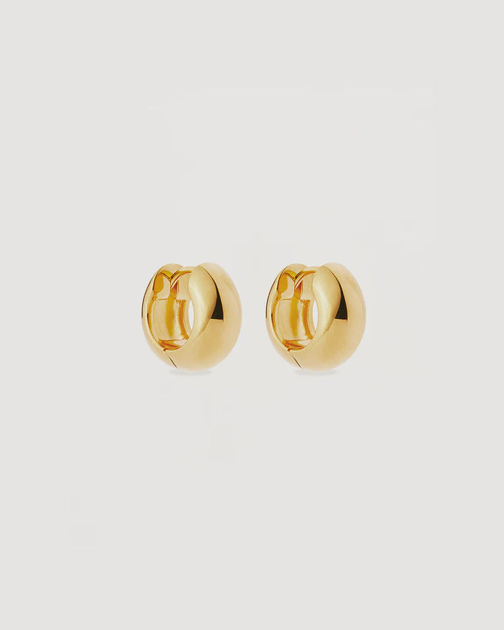 By Charlotte 18k Gold Vermeil Bold Huggie Hoops