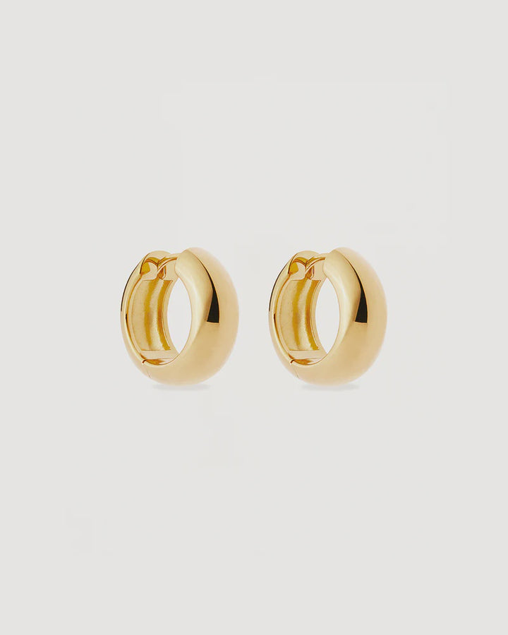 By Charlotte 18k Gold Vermeil Bold Small Hoops