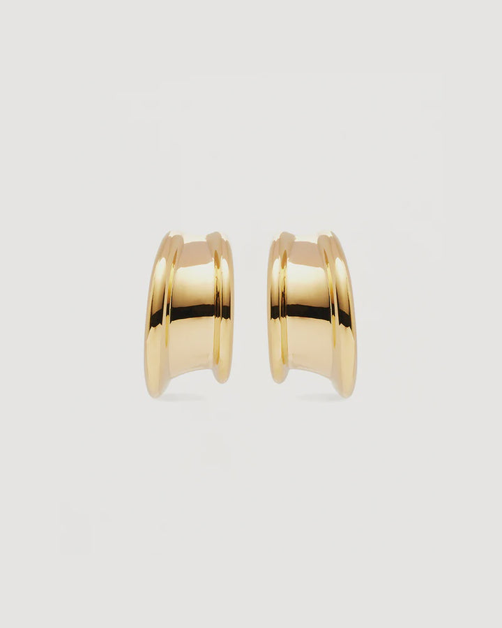 By Charlotte 18k Gold Vermeil Muse Large Hoops