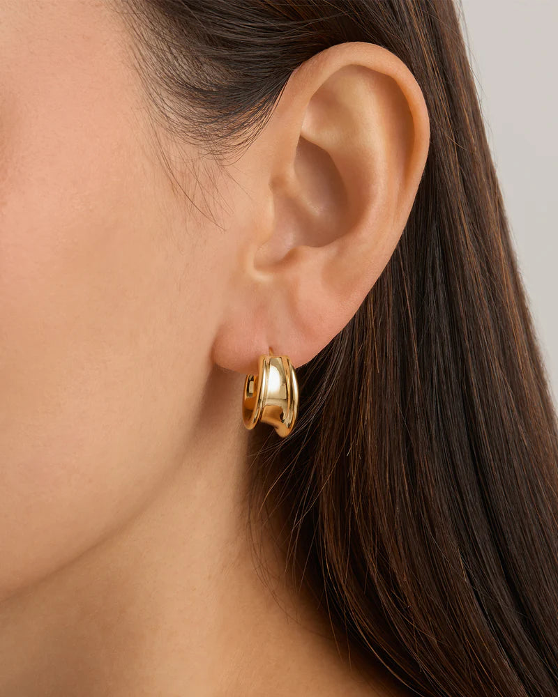 By Charlotte 18k Gold Vermeil Muse Large Hoops