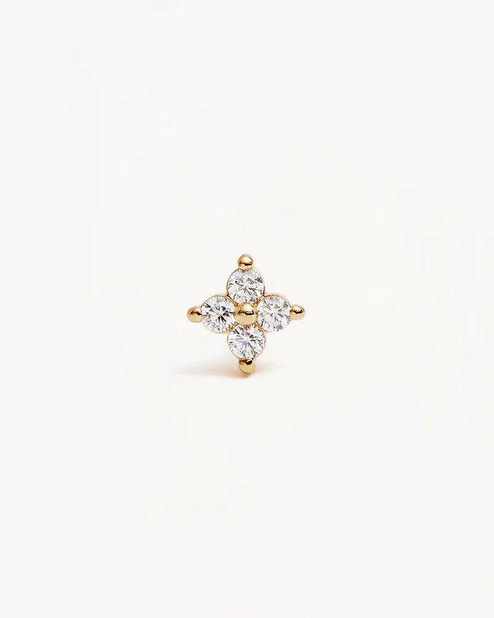 By Charlotte Crystal Bloom Stud Earrings-18k Gold Vermeil
