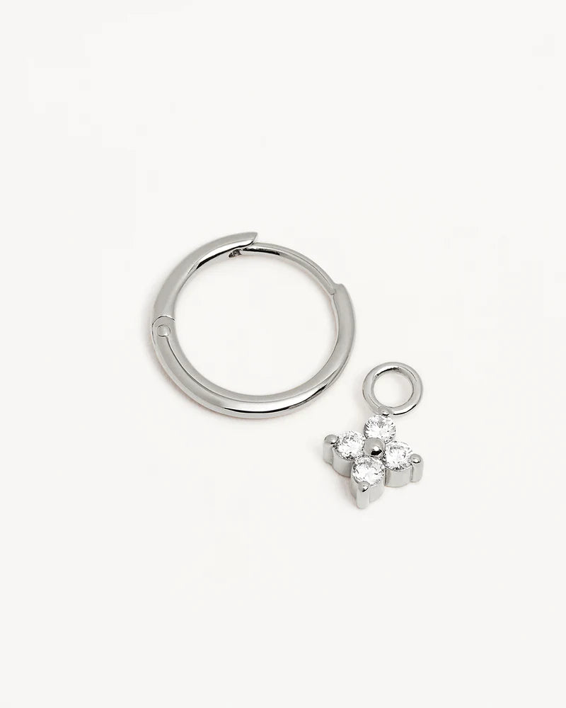 By Charlotte Crystal Bloom Hoops - Sterling Silver