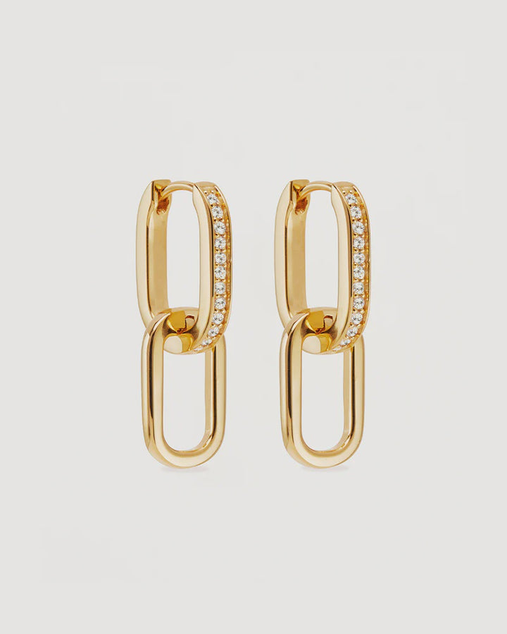 By Charlotte Connect Deeply Hoops - 18k Gold Vermeil