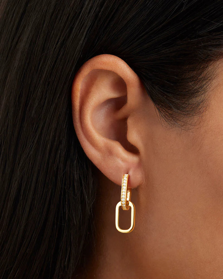 By Charlotte Connect Deeply Hoops - 18k Gold Vermeil