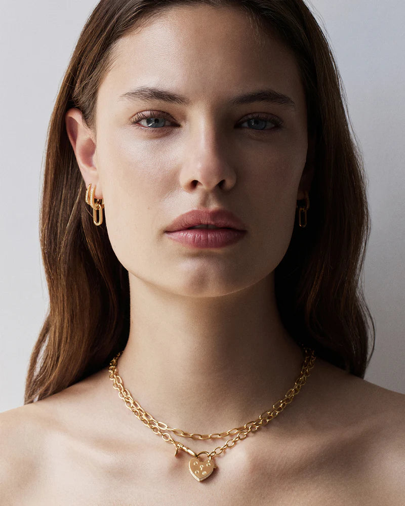 By Charlotte Connect Deeply Hoops - 18k Gold Vermeil