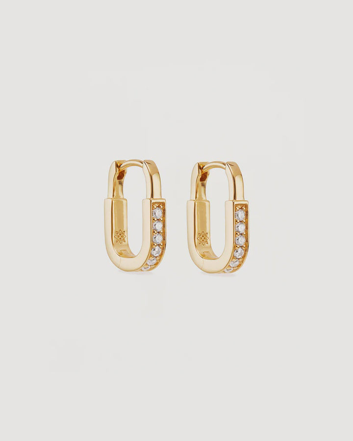 By Charlotte Connection Hoops - 18k Gold Vermeil