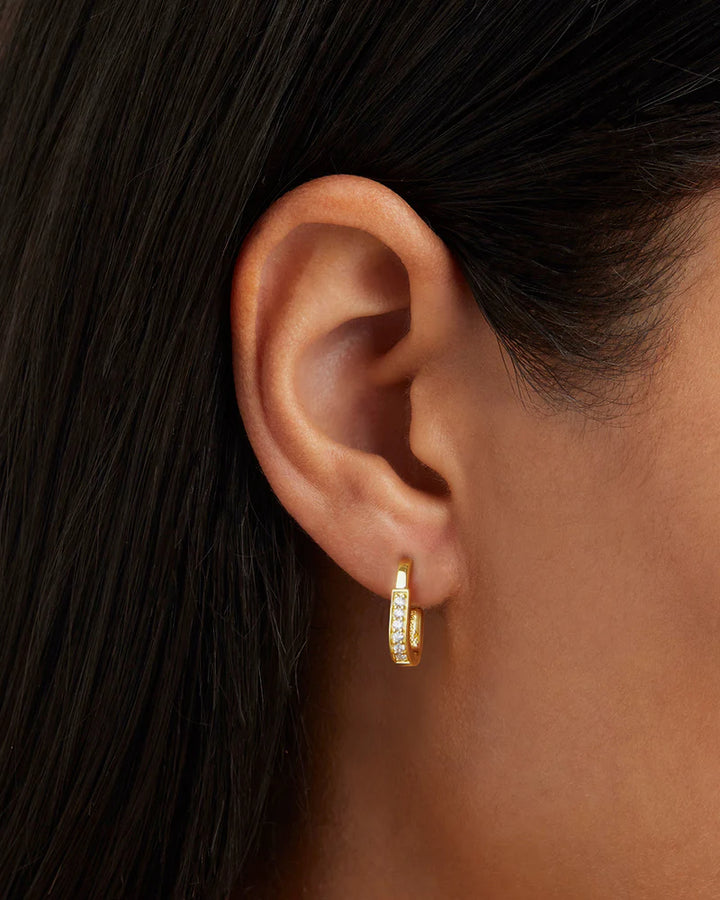 By Charlotte Connection Hoops - 18k Gold Vermeil