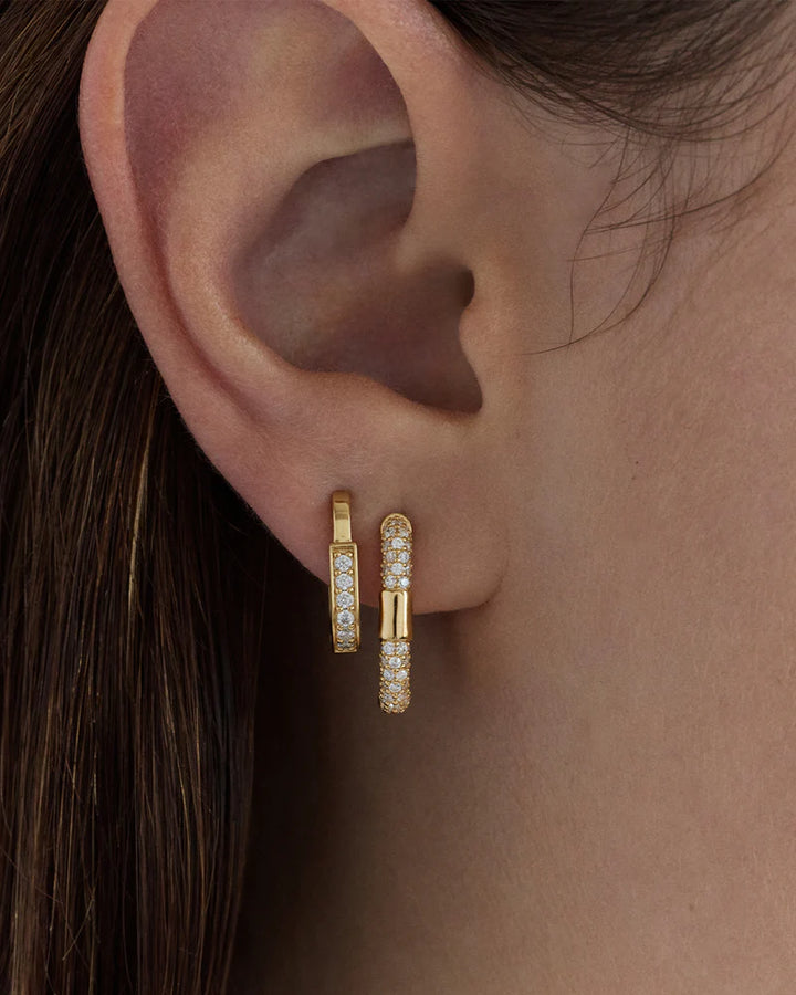 By Charlotte Connection Hoops - 18k Gold Vermeil