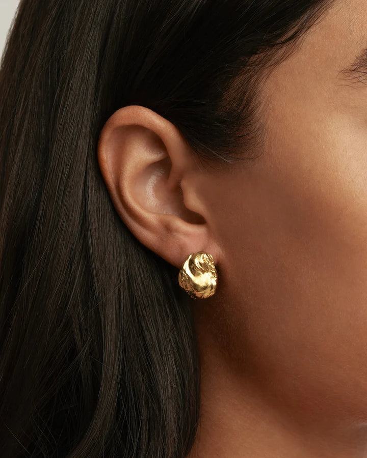 By Charlotte Drift Drop Earrings - 18k Gold Vermeil