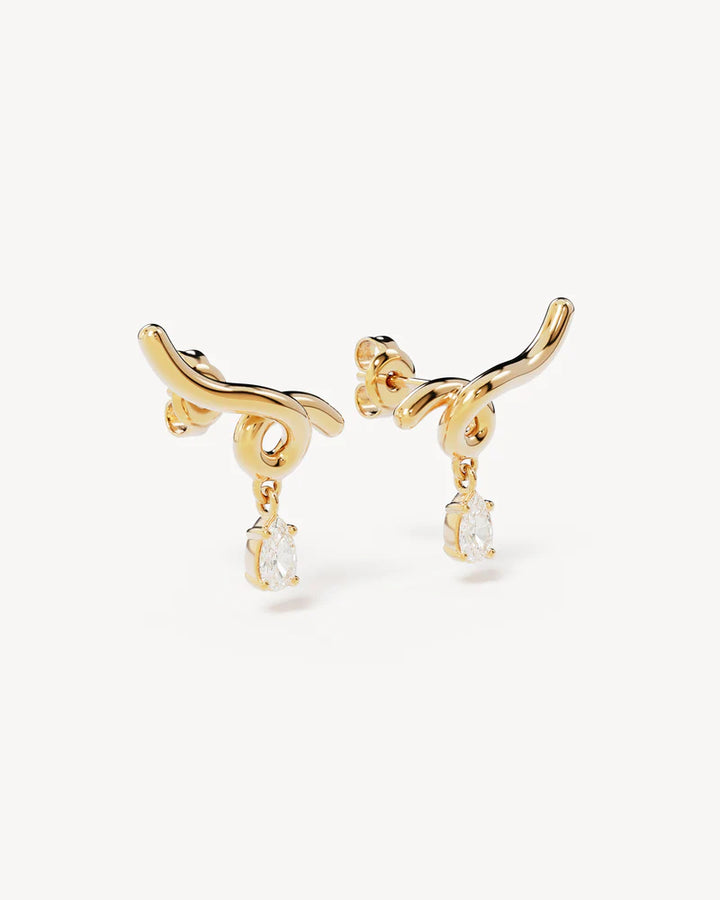By Charlotte 18k Gold Vermeil Entwined With You Earrings