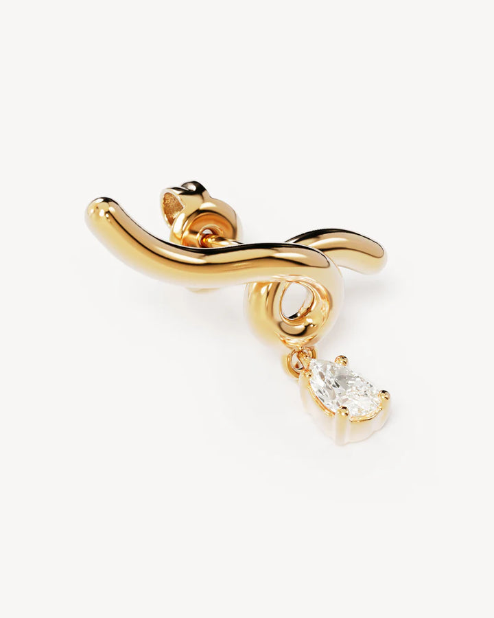 By Charlotte 18k Gold Vermeil Entwined With You Earrings