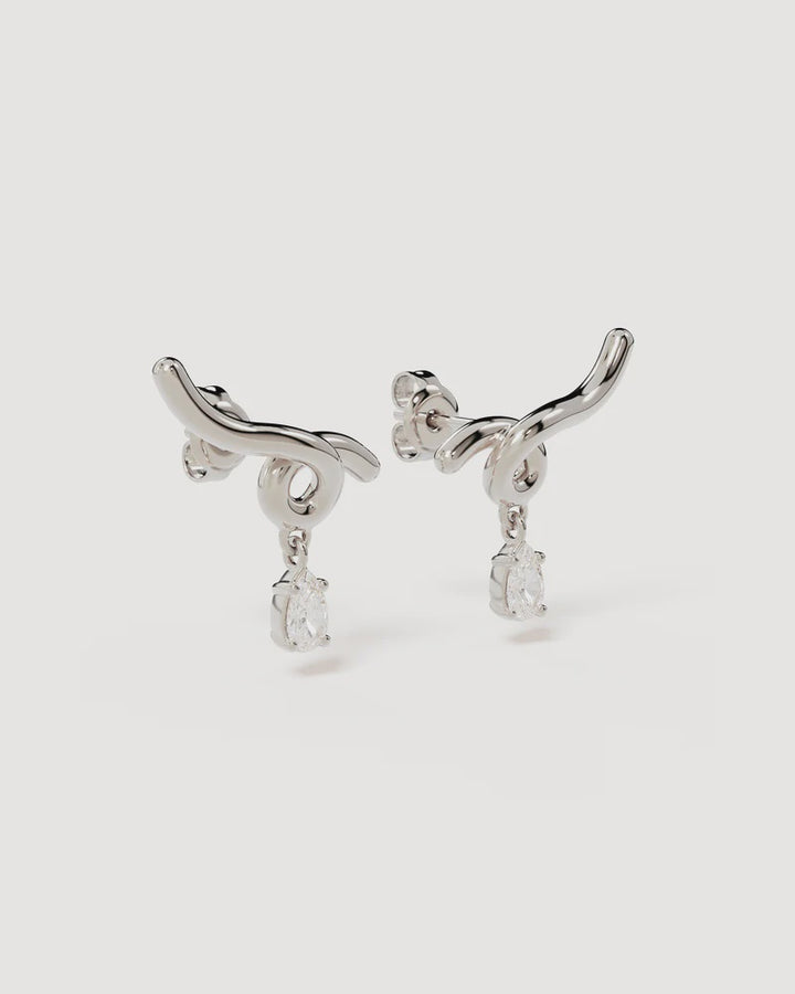 By Charlotte Sterling Silver Entwined With You Earrings