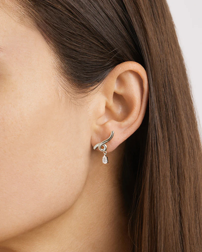 By Charlotte Sterling Silver Entwined With You Earrings