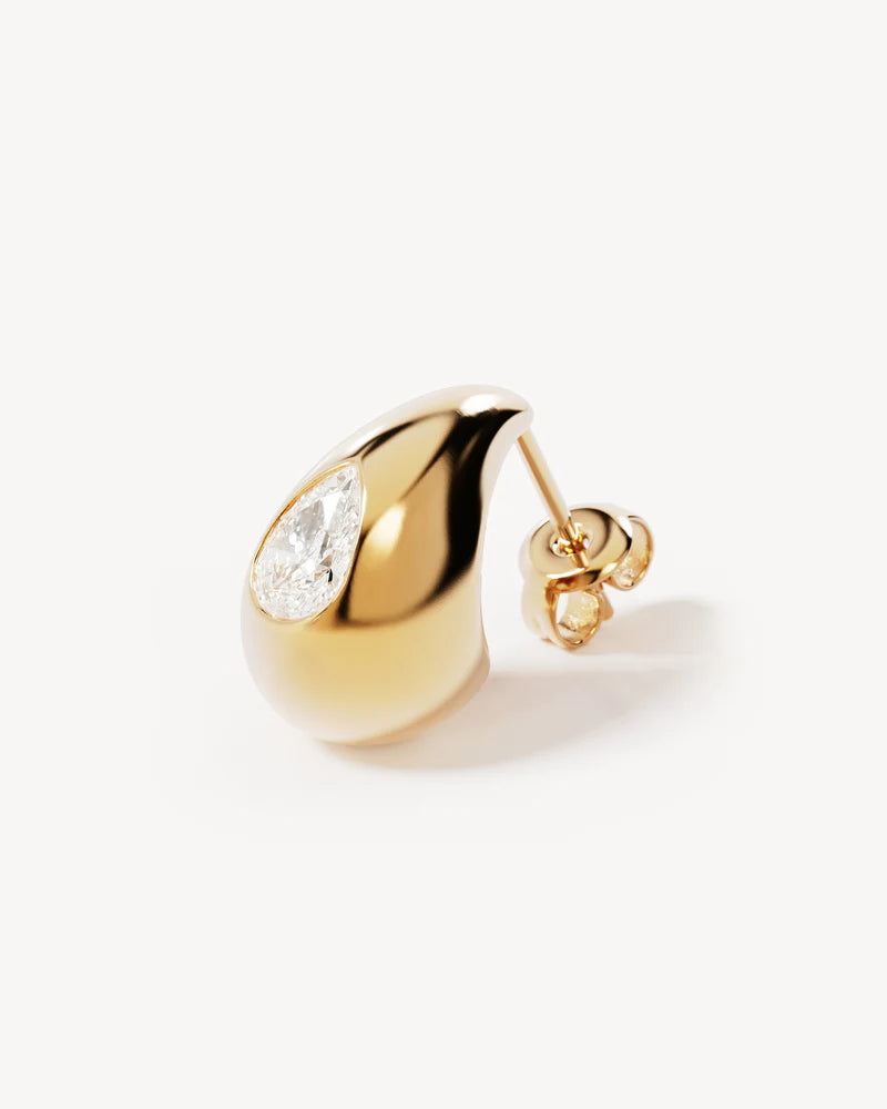 By Charlotte 18k Gold Vermeil Dewdrop Small Earrings