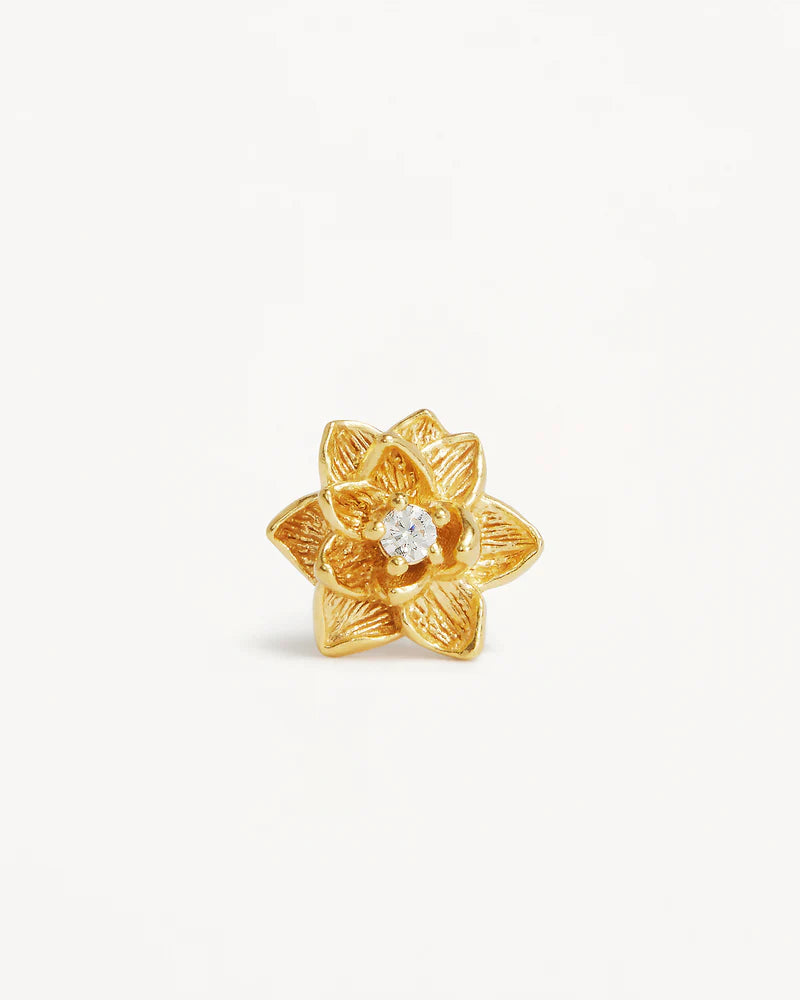 By Charlotte 18k Gold Vermeil Bloom Within Lotus Stud Earrings