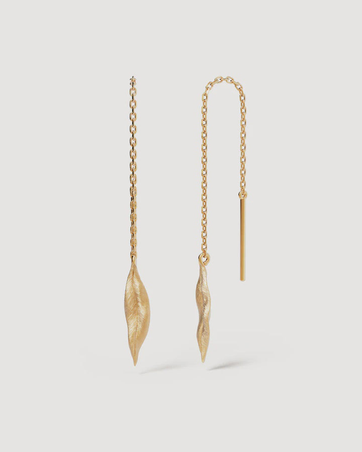 By Charlotte 18k Gold Vermeil Awaken Thread Earrings
