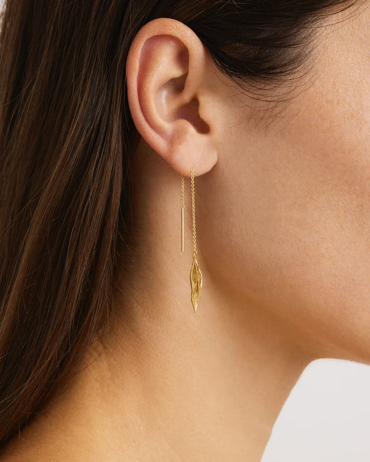 By Charlotte 18k Gold Vermeil Awaken Thread Earrings