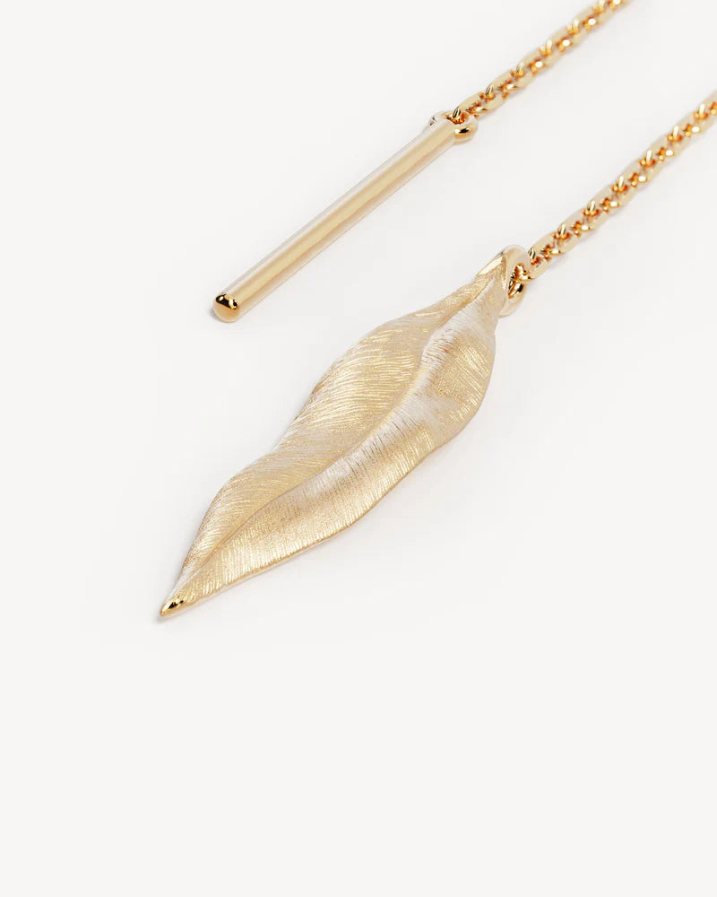 By Charlotte 18k Gold Vermeil Awaken Thread Earrings