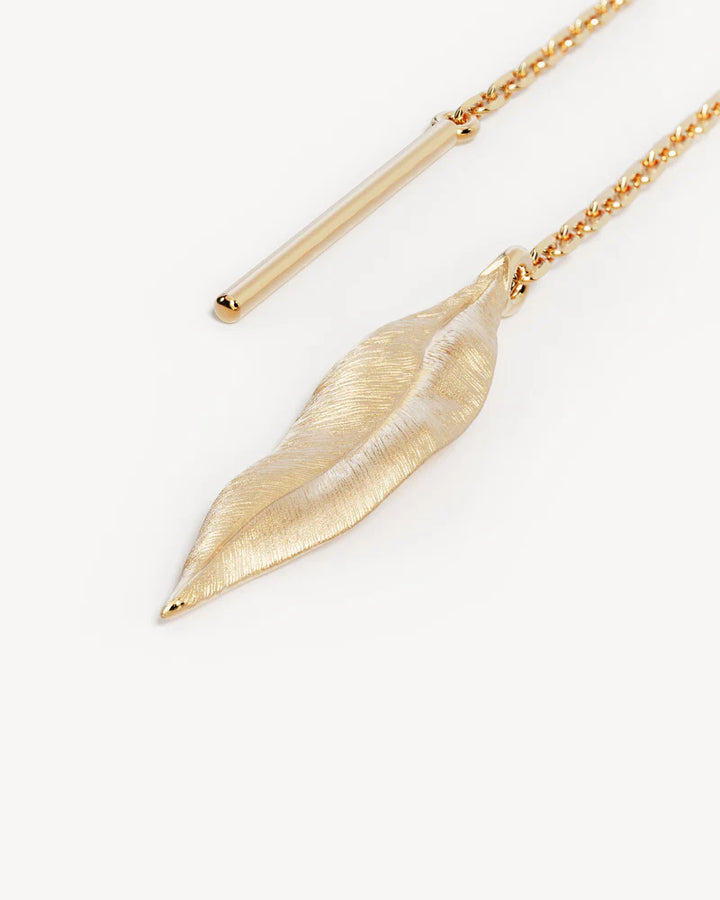 By Charlotte 18k Gold Vermeil Awaken Thread Earrings