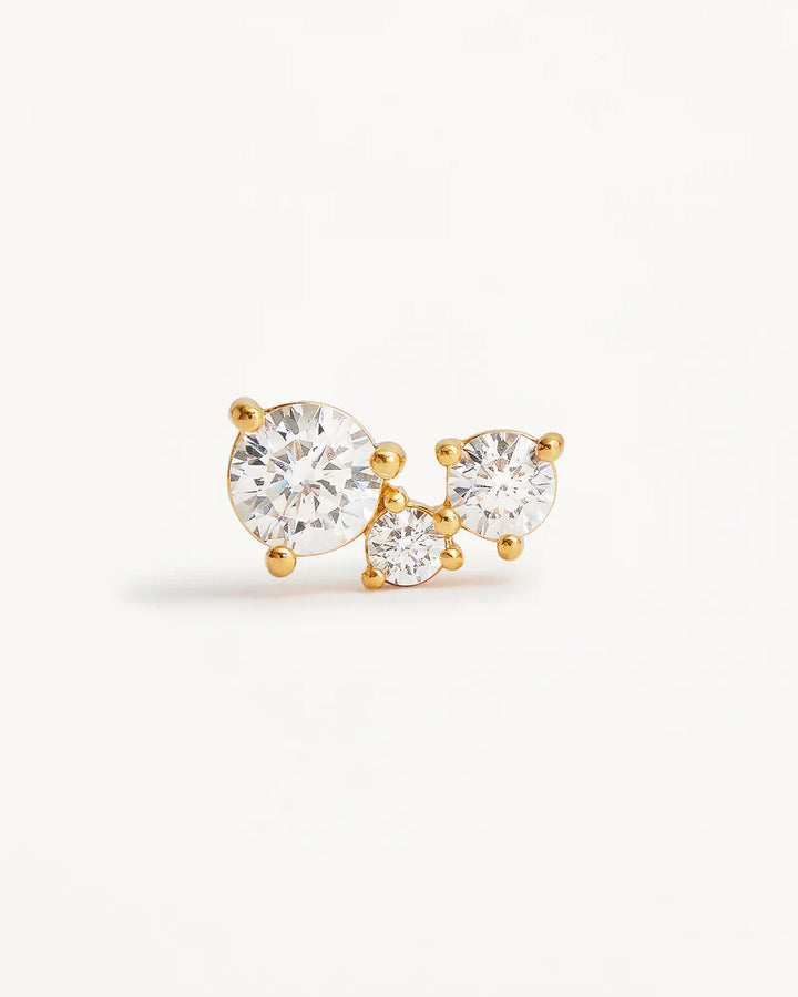 By Charlotte 18k Gold Vermeil Whispers Of Love Stud Earrings