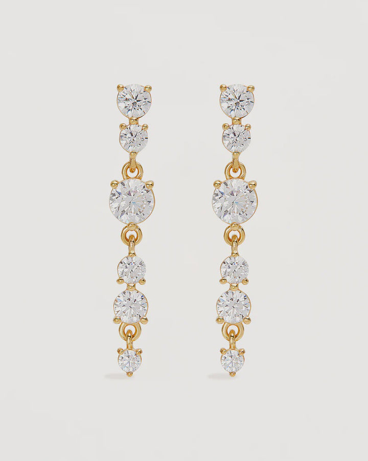 By Charlotte 18k Gold Vermeil Forever Yours Drop Earrings