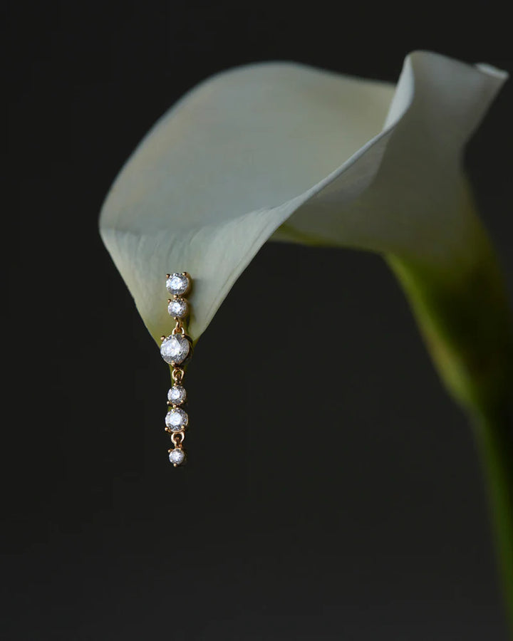 By Charlotte 18k Gold Vermeil Forever Yours Drop Earrings