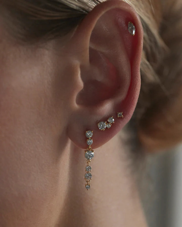 By Charlotte 18k Gold Vermeil Forever Yours Drop Earrings