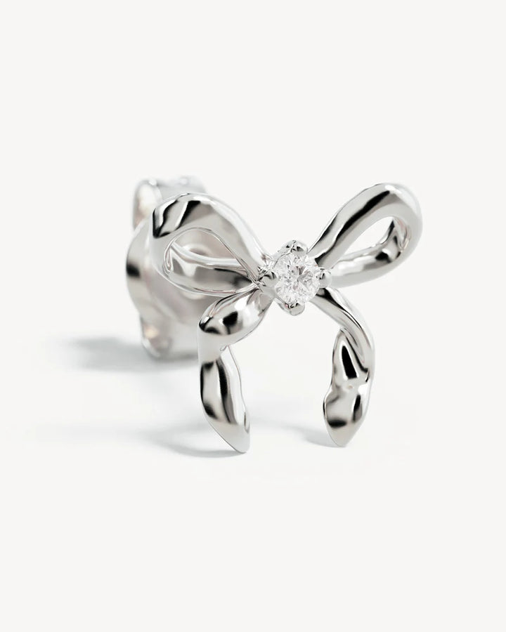 By Charlotte Forever More Bow Stud Earrings - Sterling Silver