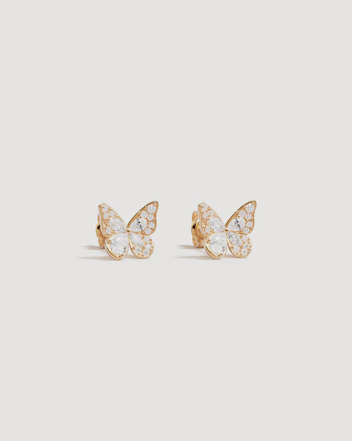 By Charlotte I Believe, I Become Stud Earrings - 18k Gold Vermeil