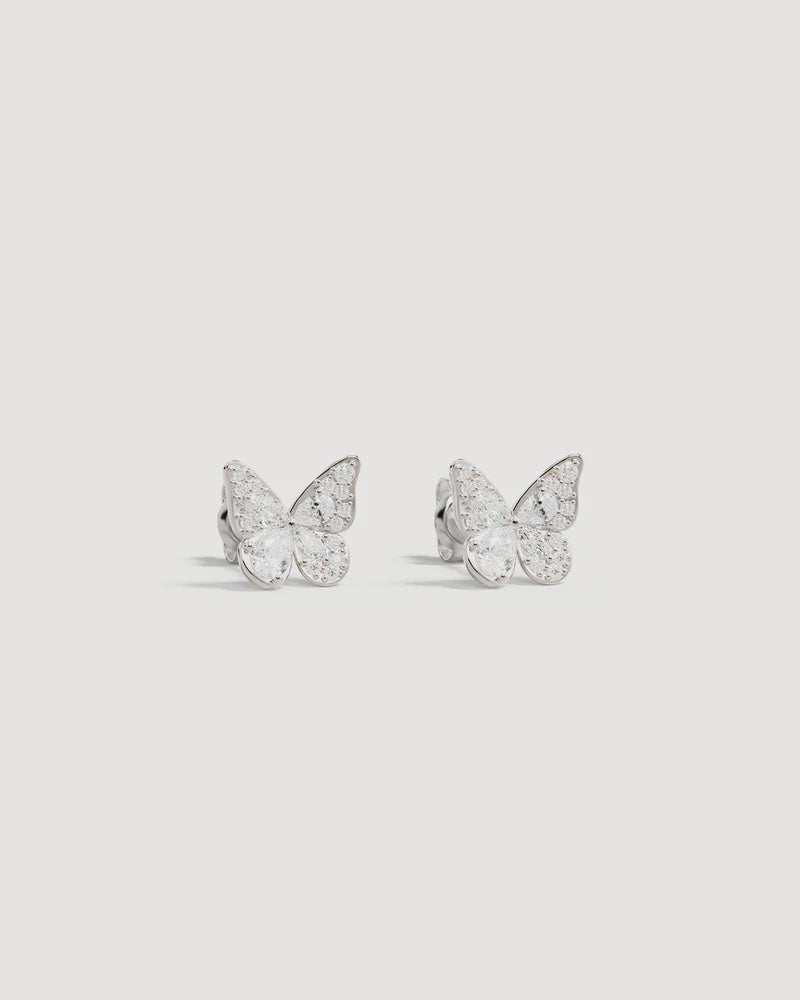 By Charlotte I Believe, I Become Stud Earrings - Sterling Silver