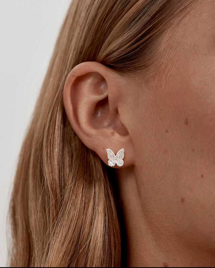 By Charlotte I Believe, I Become Stud Earrings - Sterling Silver