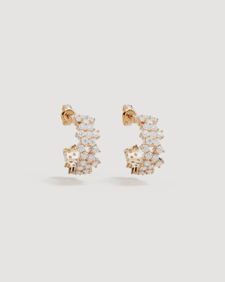 By Charlotte Crystal Dust Hoops - 18k Gold Plated