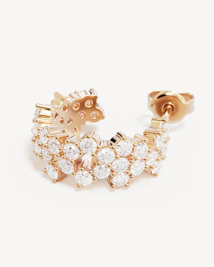 By Charlotte Crystal Dust Hoops - 18k Gold Plated