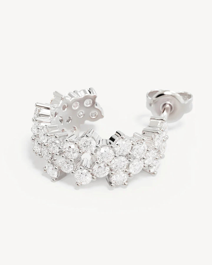 By Charlotte Crystal Dust Hoops - Sterling Silver
