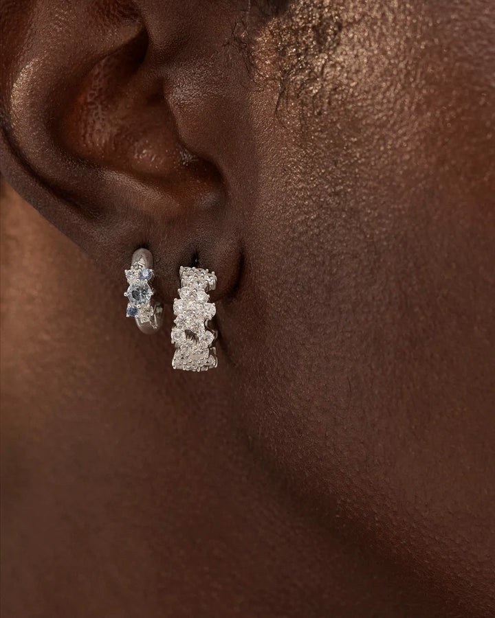By Charlotte Crystal Dust Hoops - 18k Gold Plated