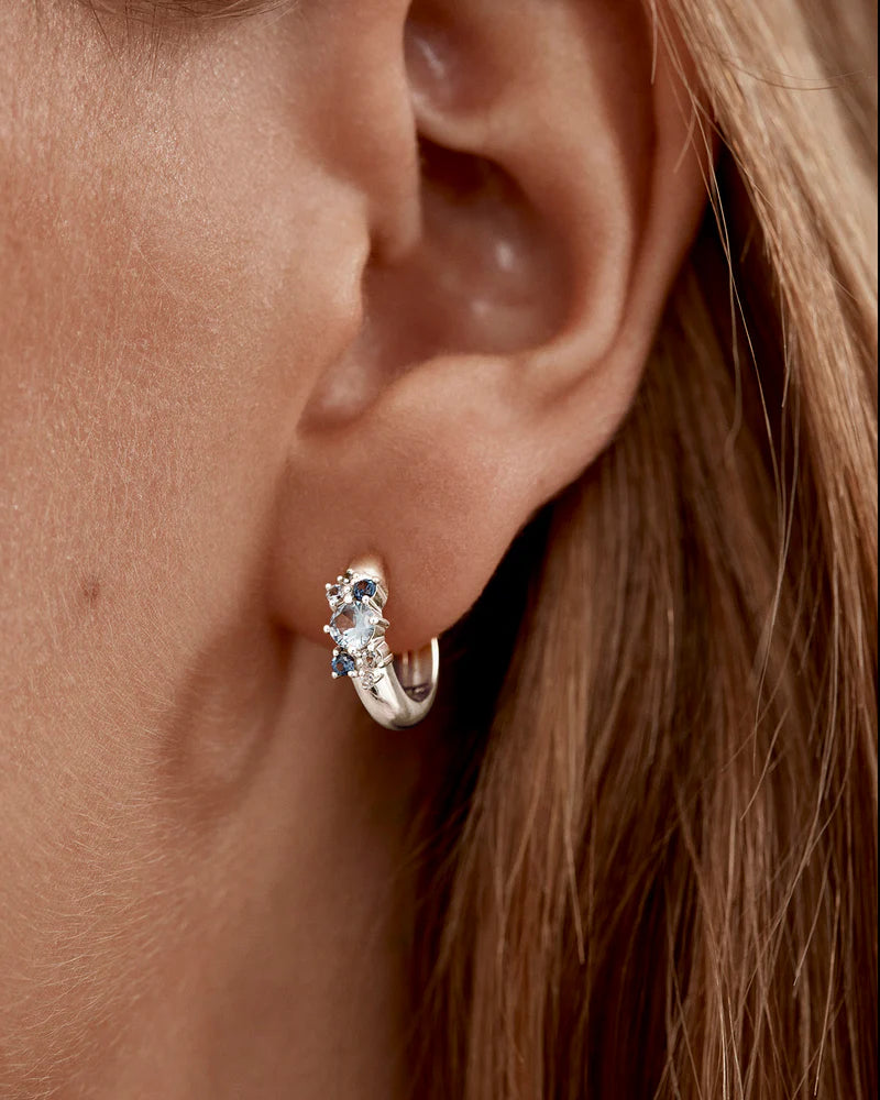 By Charlotte I Breathe, I Become Hoops - Sterling Silver