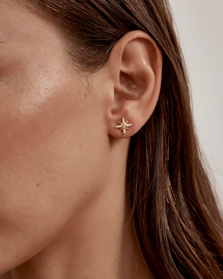 By Charlotte Starry Night Stud Earrings - 18k Gold Vermeil
