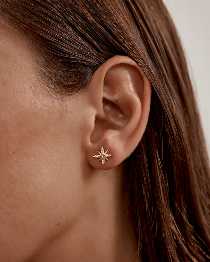 By Charlotte Starry Night Stud Earrings - 18k Gold Vermeil
