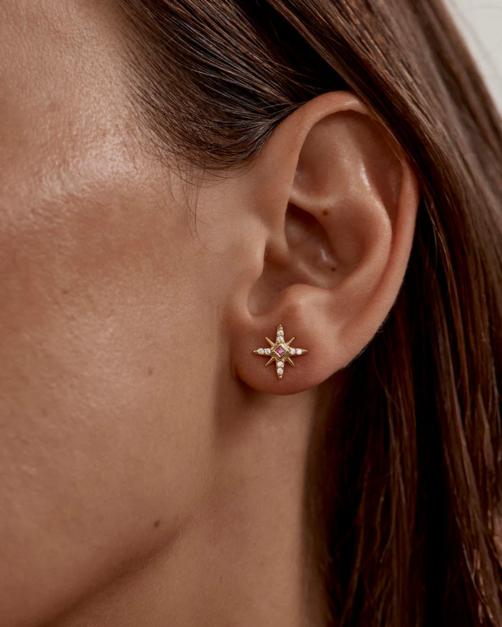By Charlotte Starry Night Stud Earrings - 18k Gold Vermeil