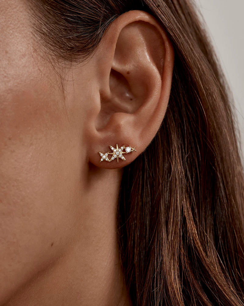 By Charlotte Celestial Skies Crawlers - 18k Gold Vermeil