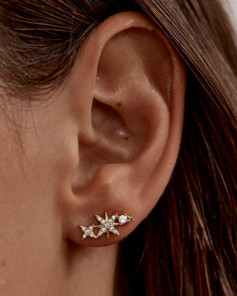 By Charlotte Celestial Skies Crawlers - 18k Gold Vermeil