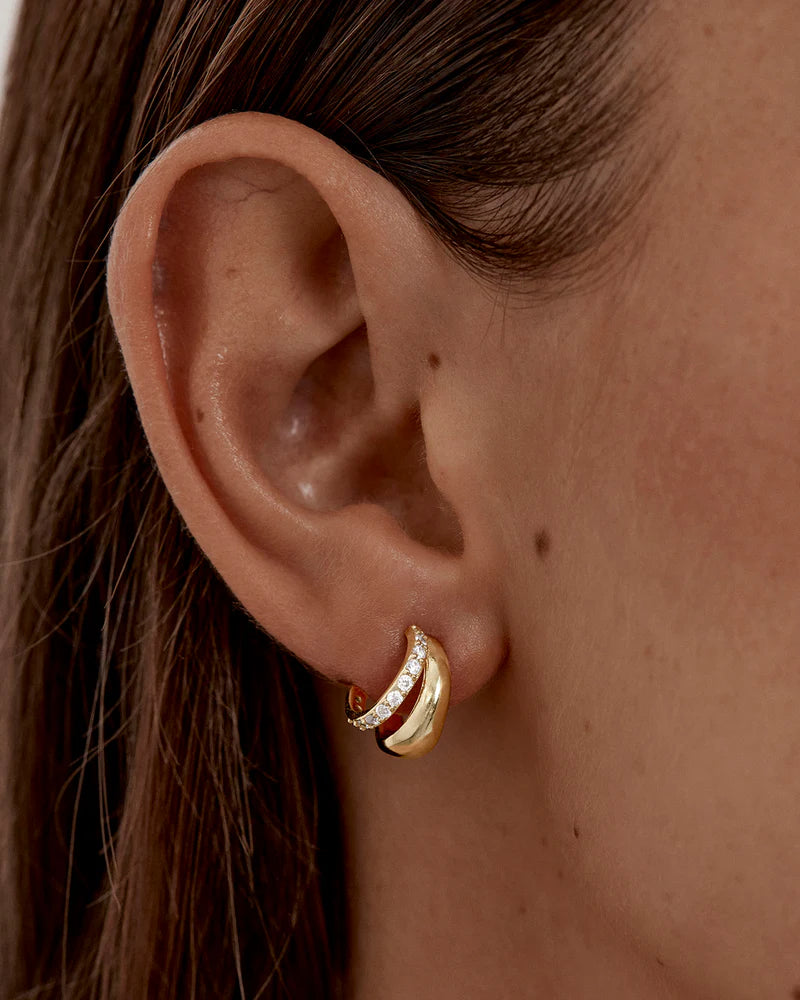 By Charlotte Eternally Yours Hoops - 18k Gold Plated