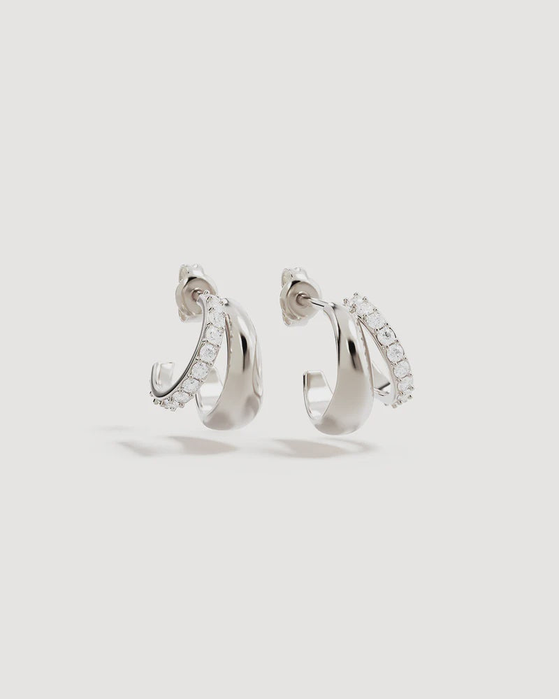 By Charlotte Eternally Yours Hoops - Sterling Silver