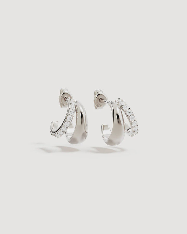 By Charlotte Eternally Yours Hoops - Sterling Silver