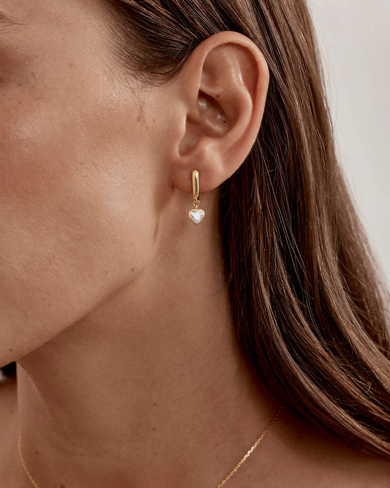 By Charlotte Love You More Hoops - 18k Gold Vermeil