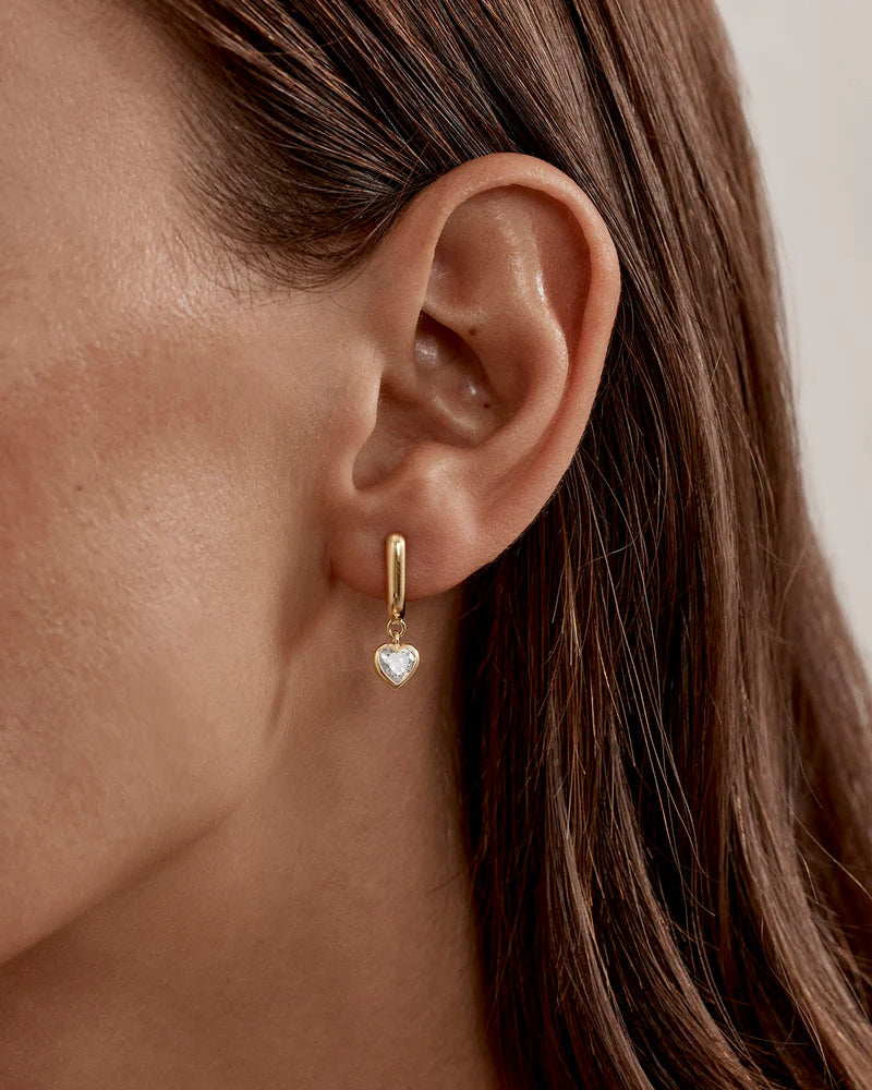 By Charlotte Love You More Hoops - 18k Gold Vermeil