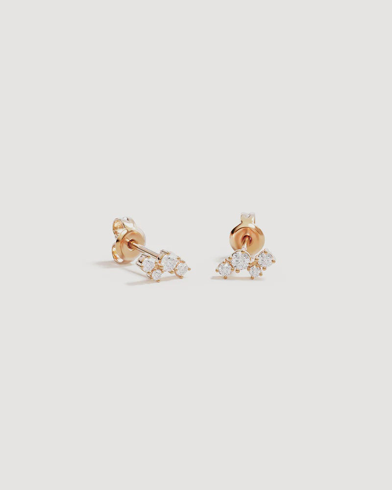 By Charlotte Moon Dust Stud Earrings - 18k Gold Vermeil