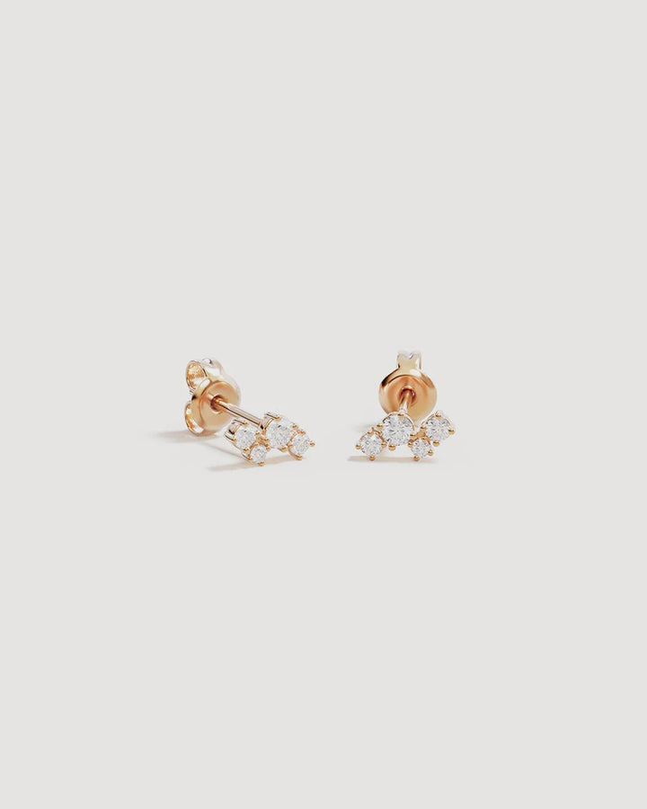 By Charlotte Moon Dust Stud Earrings - 18k Gold Vermeil