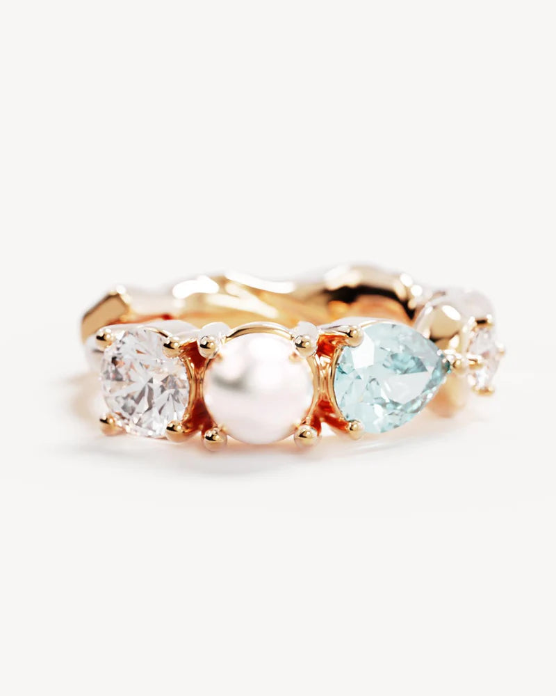 By Charlotte Breathe In Stillness Hoops - 18k Gold Vermeil